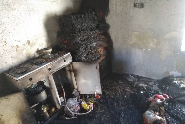 یک باب منزل مسکونی در شهر یکه سعود در آتش سوخت,